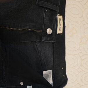 Madewell Womens Wide Leg Black Jeans